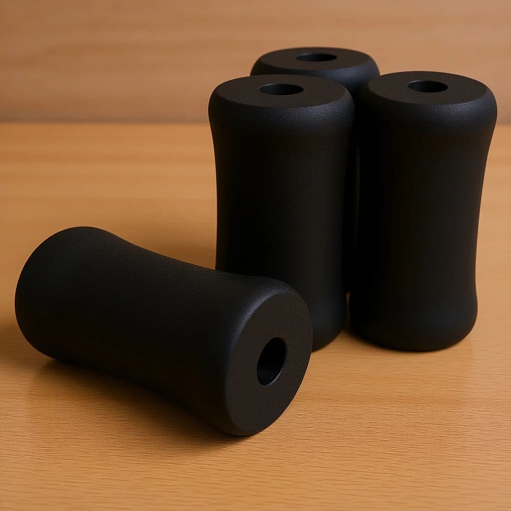 Gym Parts Cover with 4 Piece Spare Foam Rollers, Compatible with Fitness Equipment for Leg Extension Machine