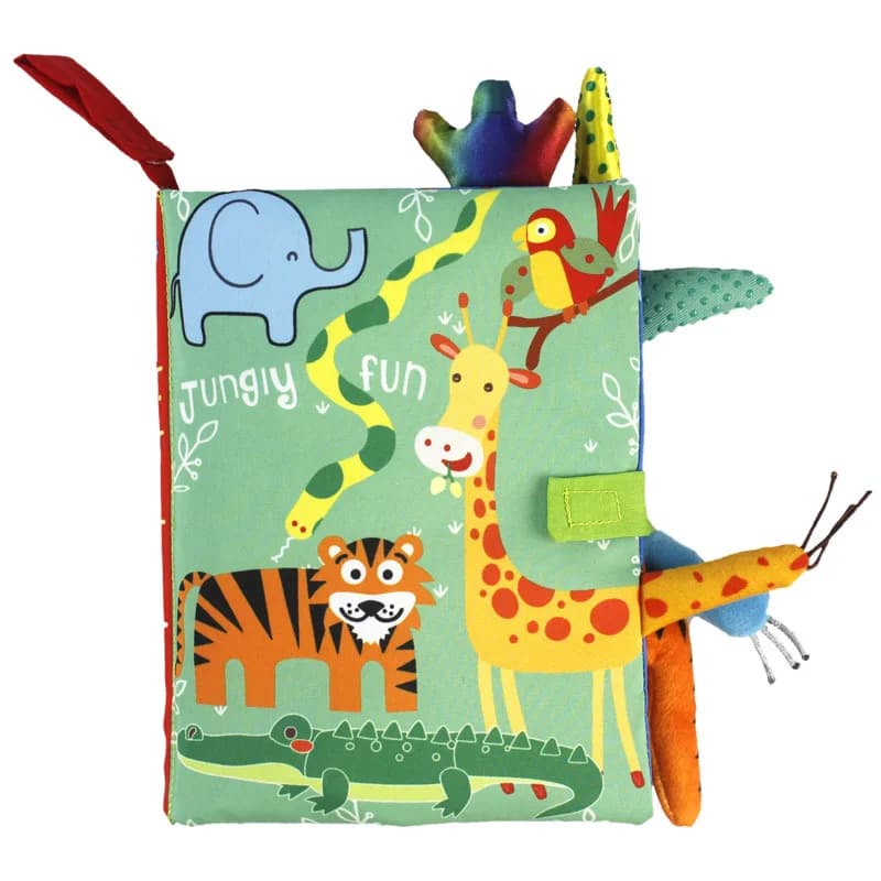 0-36M Baby Toy for Early Learning Coda Fabric Book Genitor-Child Sound Interactive Card Puzzle Fabric Book Sleep