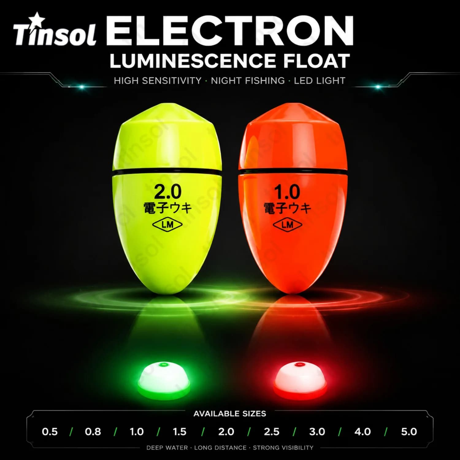 New Electronic Floating Wave Rock Fishing with Night Light Float Electronic Night Light Float Fishing Accessories Fishing Gear