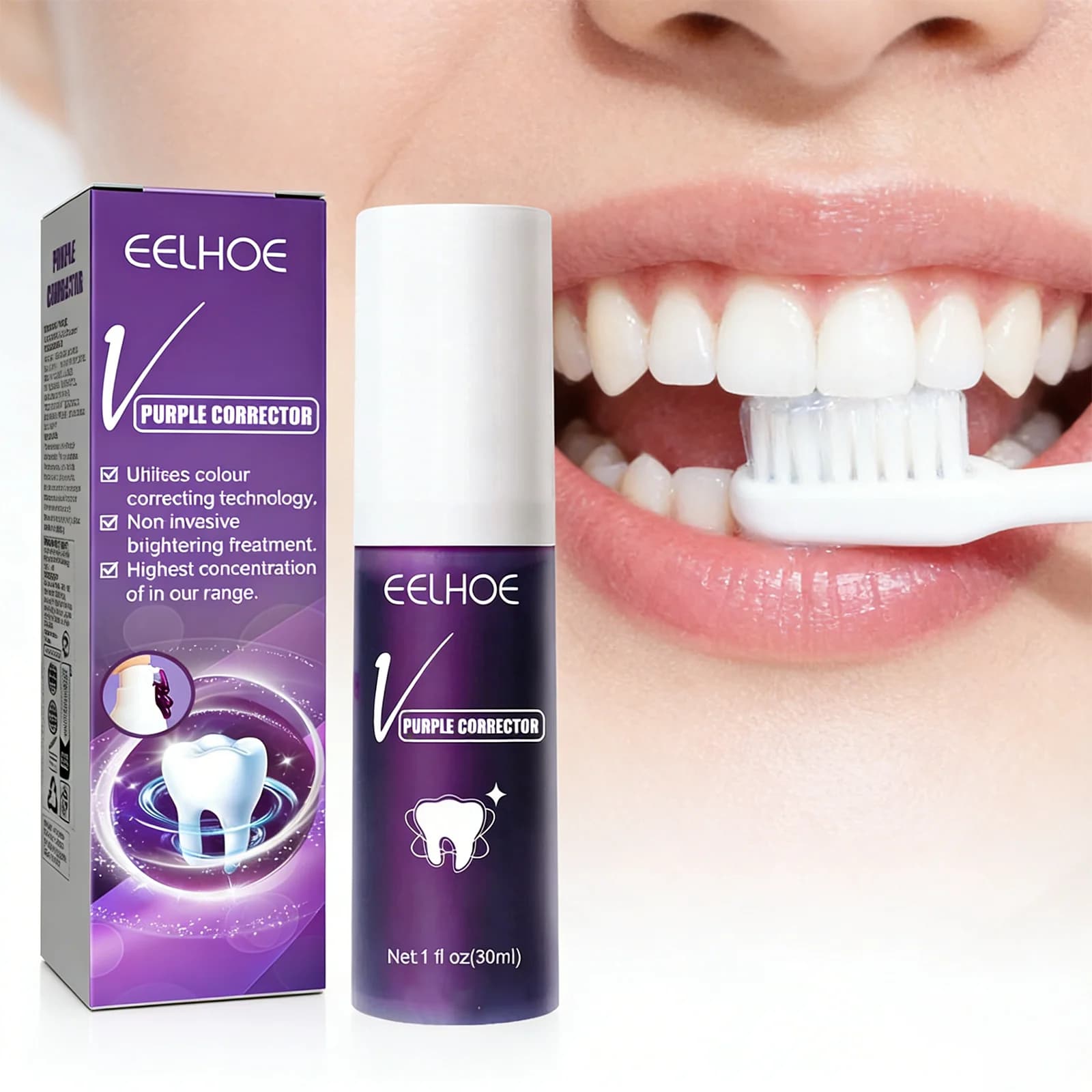 Dentifricio per Denti Sensibili, Oral Care Illuminante, Alito Fresco, Nutriente Delicato, Dentale Maintenance 30ml, Sorbitolo per la Cura di Smalto