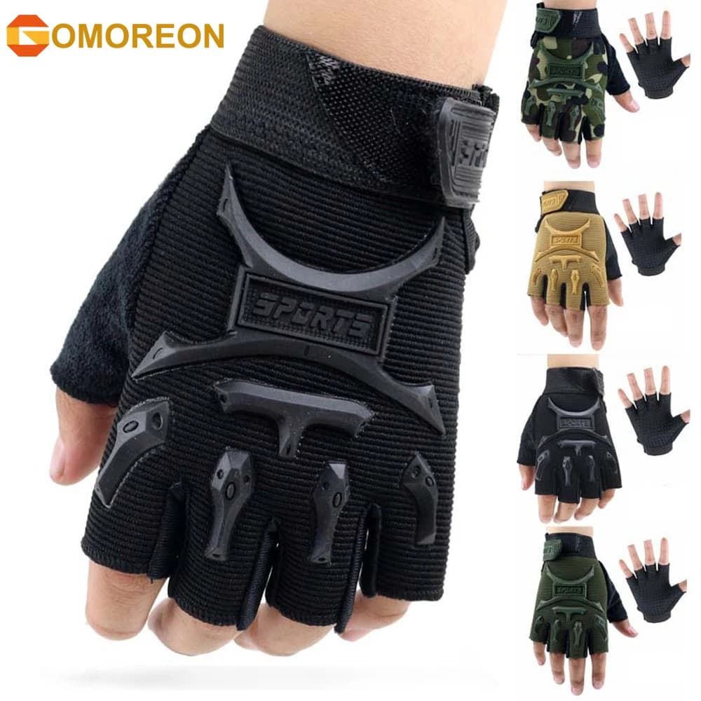 1 pair of children's cycling gloves bike gloves with half fingers anti slip gloves roller skating gloves for outdoor sports for boys and girls
