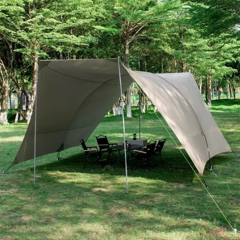 Tenda Parasole da Spiaggia in Tessuto Oxford Impermeabile, Tenda da Giardino, Campeggio, Auto, Portatile, Pieghevole, per Famiglie, Accessori per Campeggio all'Aperto