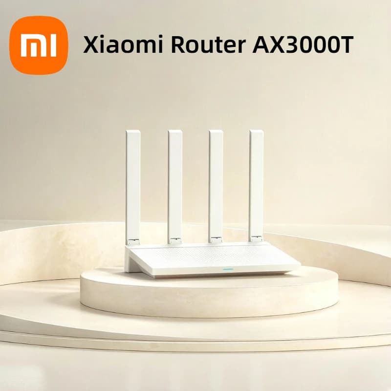 Router Xiaomi AX3000T 2.4G 5G con Tecnologia Mesh WiFi 6, Penetrazione Efficiente delle Pareti, Protezione Online per Bambini, Router WiFi Ripetitore