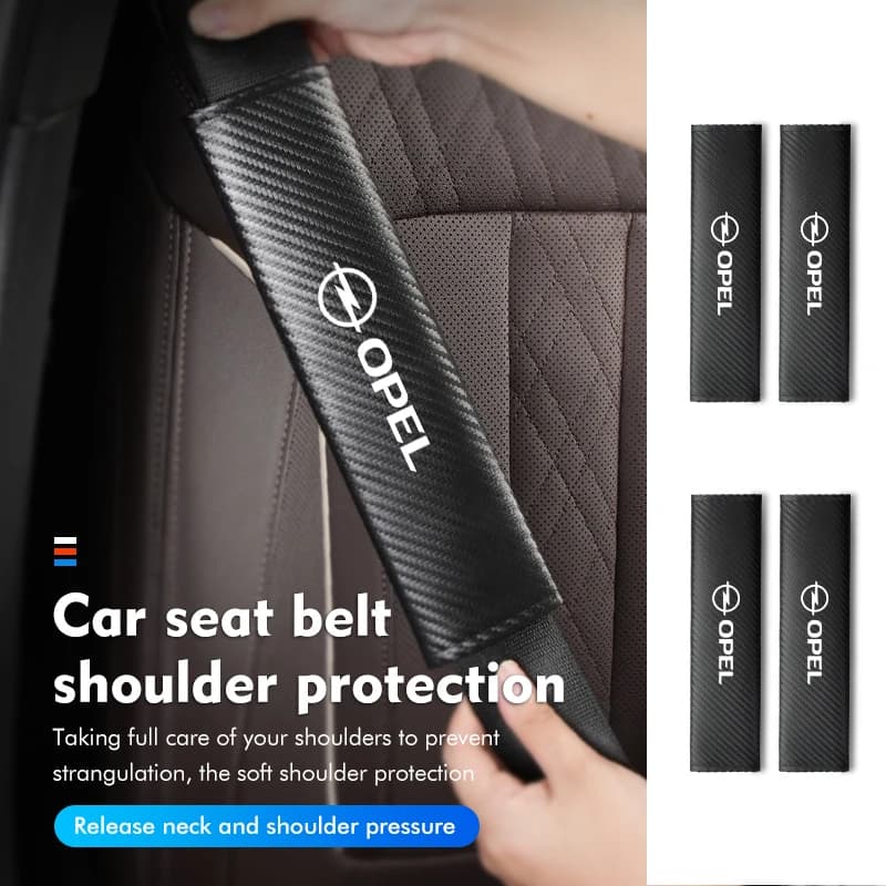Car Seat Belt Shoulder Cover Padding Seatbelt Protection For Opel Corsa Astra H G J Insignia Vectra Zafira Meriva