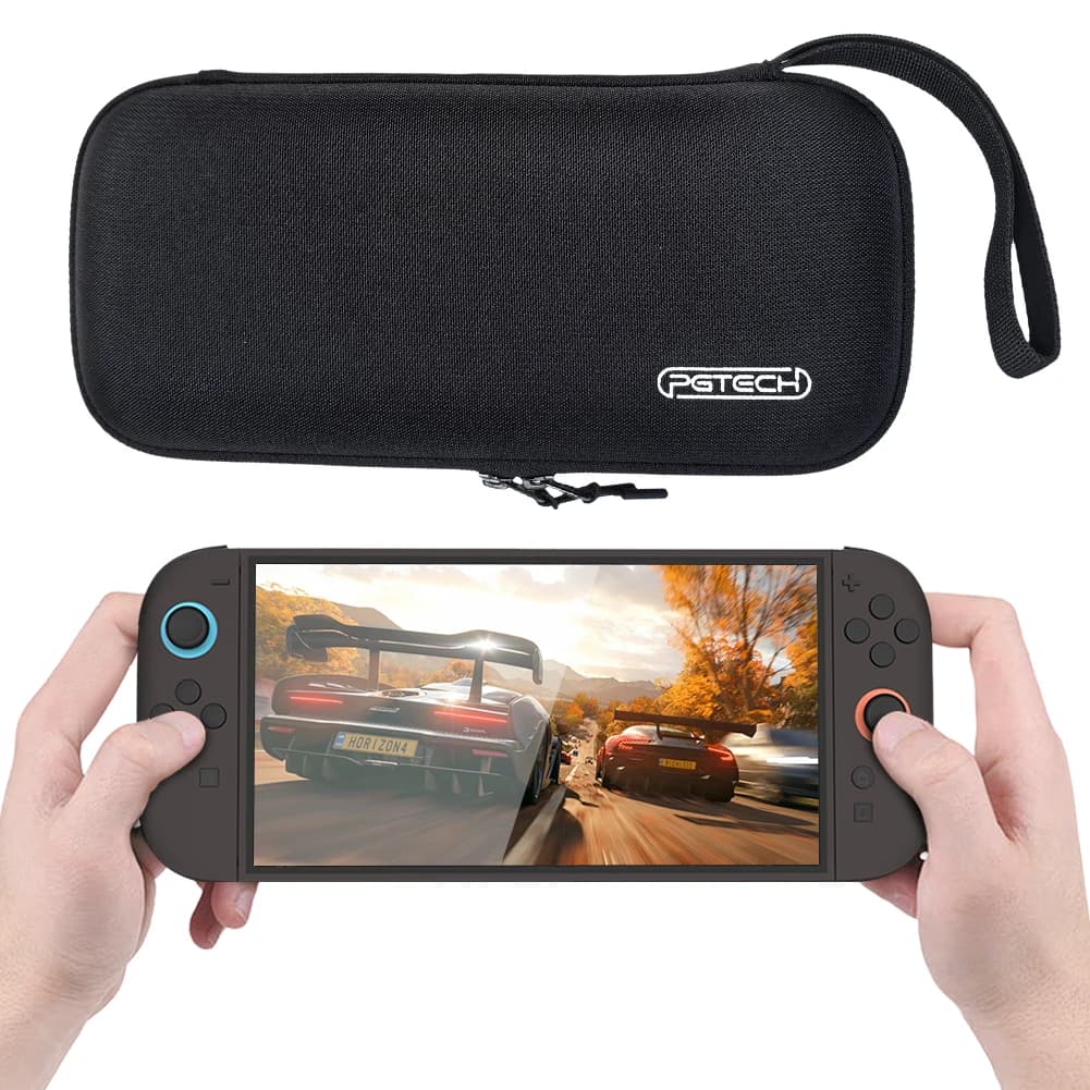 Custodia per Nintendo Switch 2 e pellicola protettiva per lo schermo con porta schede di gioco e borse portaoggetti per accessori di gioco Nintendo Switch 2