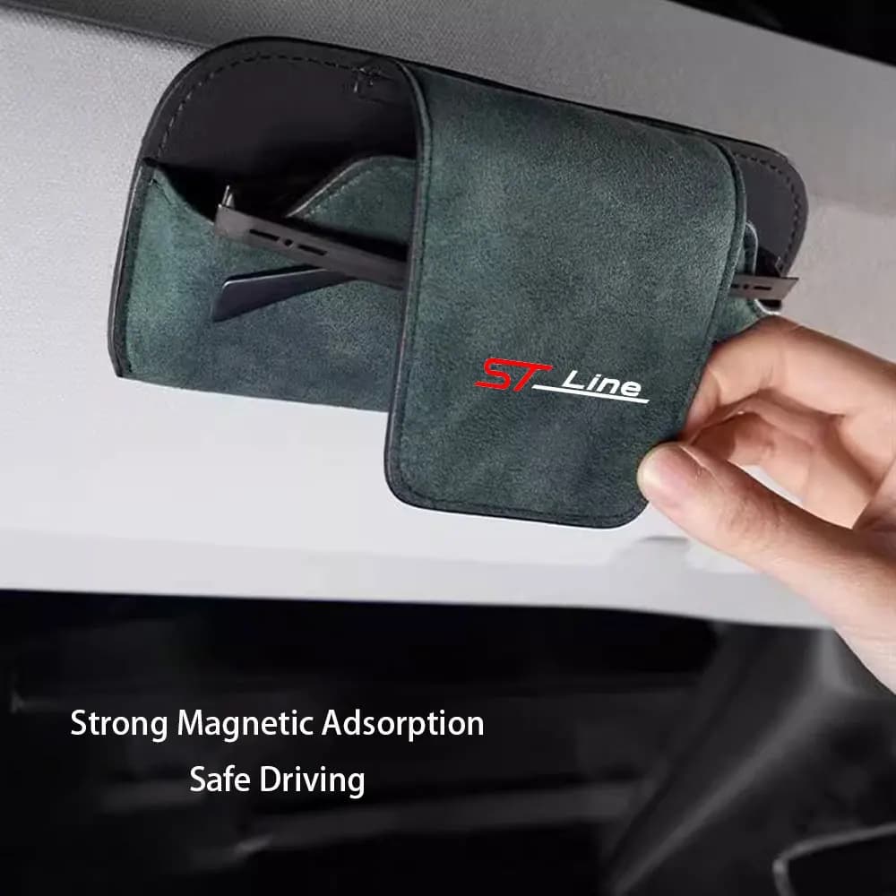 Per ford st LINE stline Car Glasses Holder Clip accessori decorazione d'interni custodia Cover Eyeglass Organizer occhiali da sole Storage