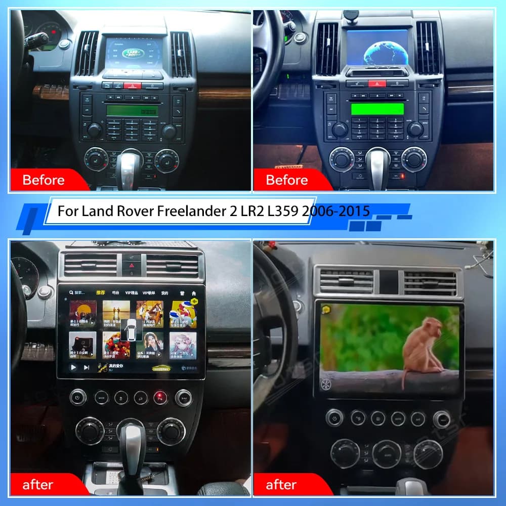 13.6 Inch Car GPS Navigation Multimedia Player For Land Rover Freelander 2 LR2 L359 Wireless Carplay Auto Stereo Radio Headunit