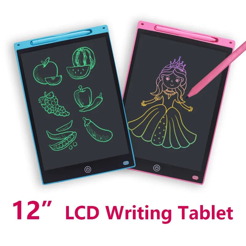 Tavoletta da disegno digitale da 12 pollici con schermo LCD Blocco elettronico per la scrittura per l'apprendimento e la creatività