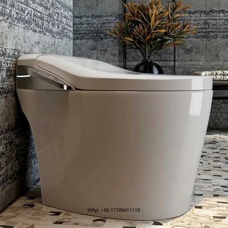Bidet Premium Smart with Cover Fully Contactless, Automatic Cleaning with One Touch, Ceramic Heated Seat, Included Remote Control