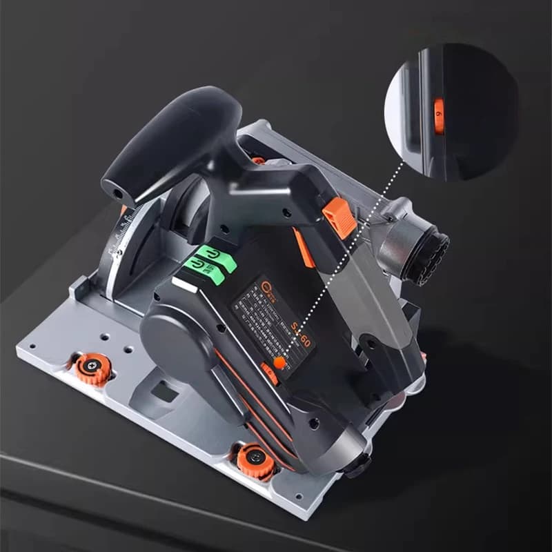 SJ-60 Dust-Free Track Saw for Woodworking Brushless Electric Circular Saw Panel and Gypsum Board Cutting Machine Guide Rail Cutt