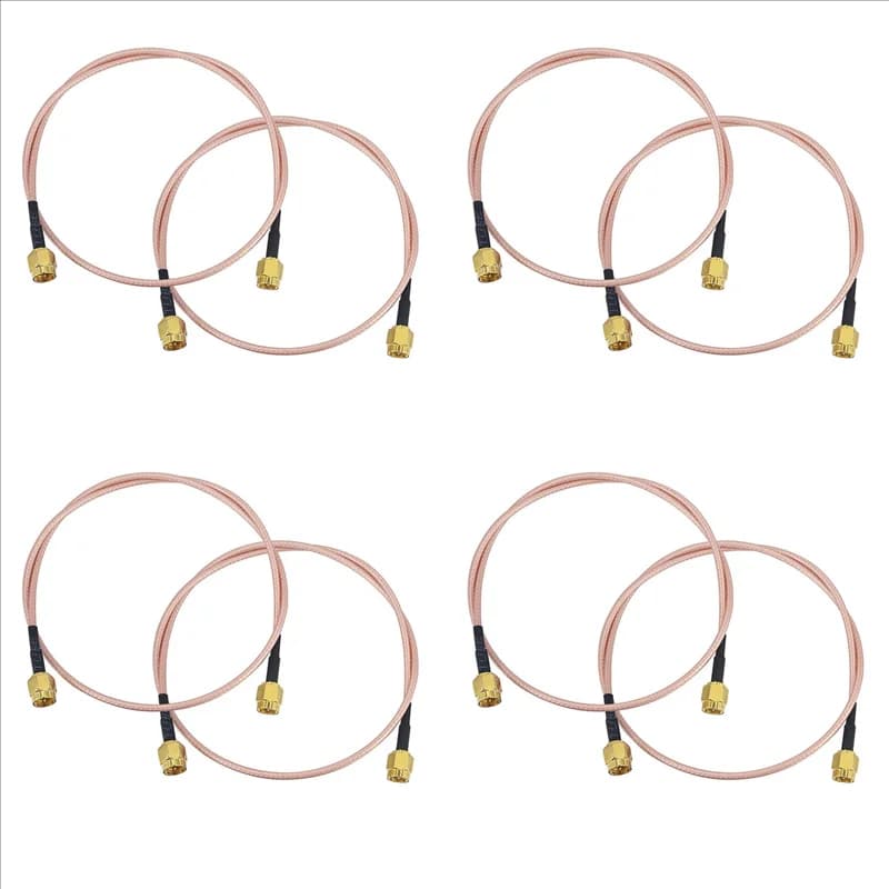 ABUN-8X Cavo SMA Maschio Wifi Cavo Antenna 50 Cm Cavo Coassiale SMA Maschio A SMA Maschio Connettore Coassiale SMA Maschio RG316 SMA Maschio