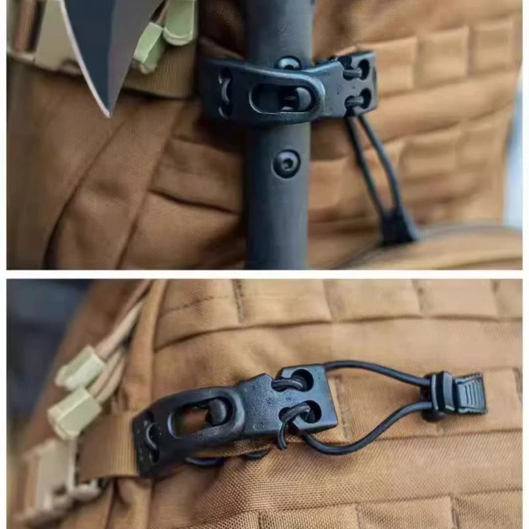 Organizer Tattico Multifunzionale Portatile con Clip, Accessorio Durevole per Zaino da Esterno, Ideale per Campeggio, Escursionismo e Viaggi