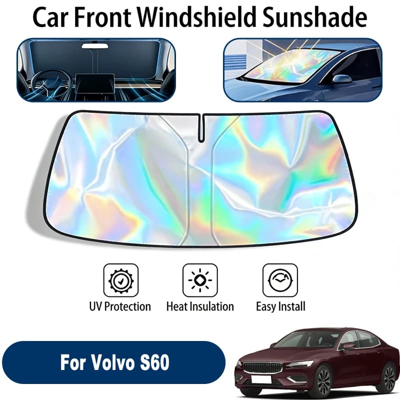 Parasole per parabrezza per Volvo S60, accessori pieghevoli con protezione solare UV riflettente per il finestrino anteriore