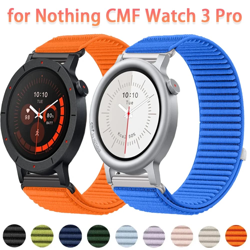 Cinturino in nylon da 20mm 22mm per Nothing CMF Watch 3 Pro Sport Band cinturino traspirante per CMF Nothing Watch Pro 2 1 Correa
