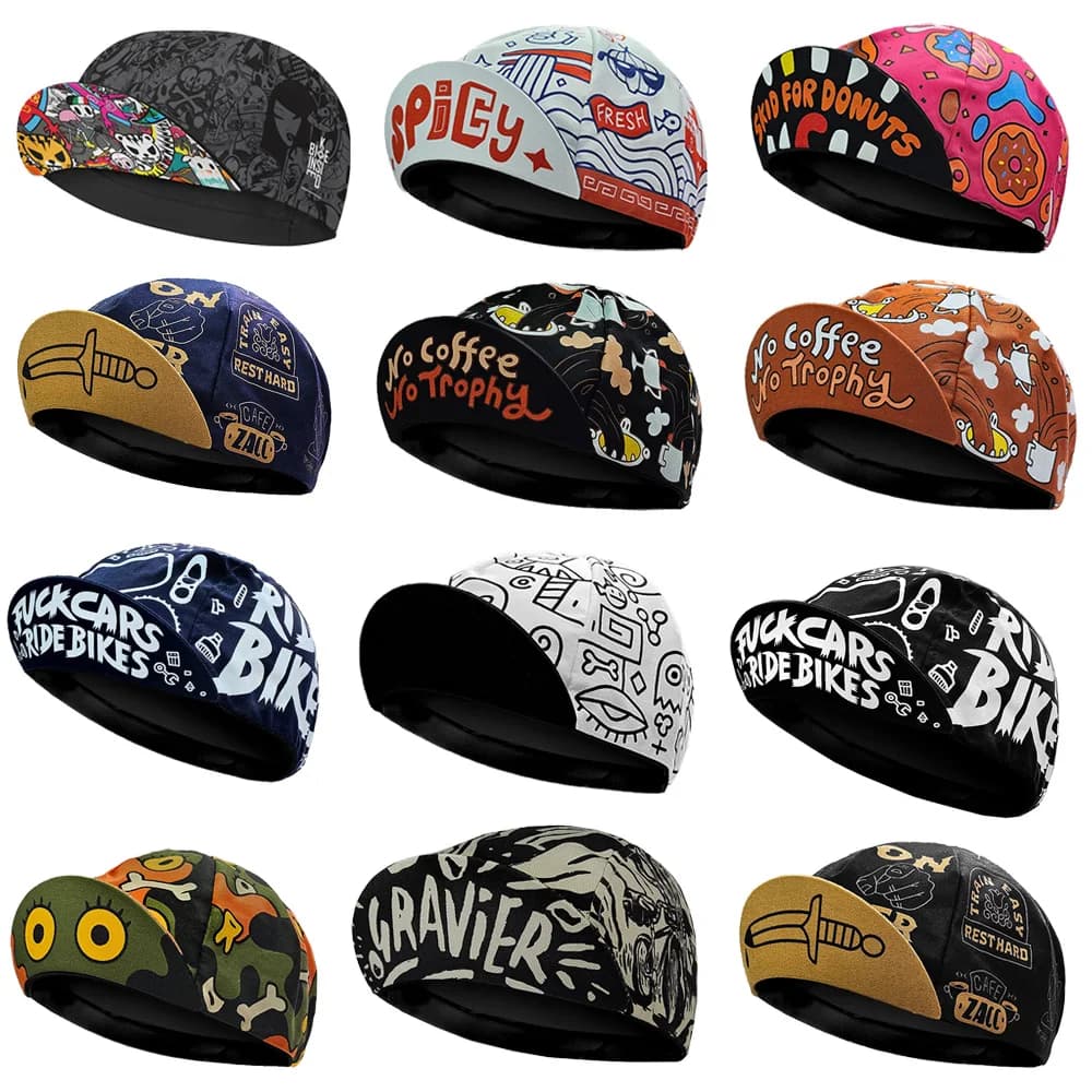 Cycling cap Berretto with lining for breathable helmet Summer sunscreen Outdoor sports hat unisex