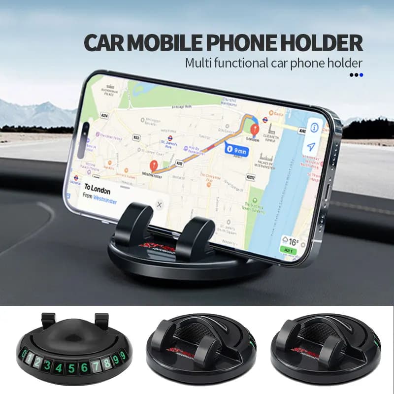 For Ford 360-Degree Rotation Car Phone Holder Dashboard Head-Up Phone Stand Escape Expedition Taurus Ecosport C-MAX Galaxy ST