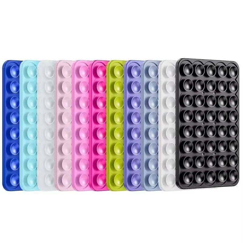 Supporto a ventosa in silicone bifacciale per cellulare e tablet, senza colla o lasciando segni, staffa di fissaggio per cellulare.