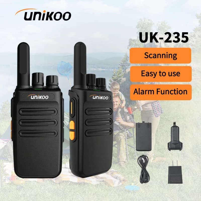 Unikoo UK235 Walkie Talkie 2 pezzi Radio portatile portatile Set wireless Stazione radio bidirezionale Ricetrasmettitore Comunicador