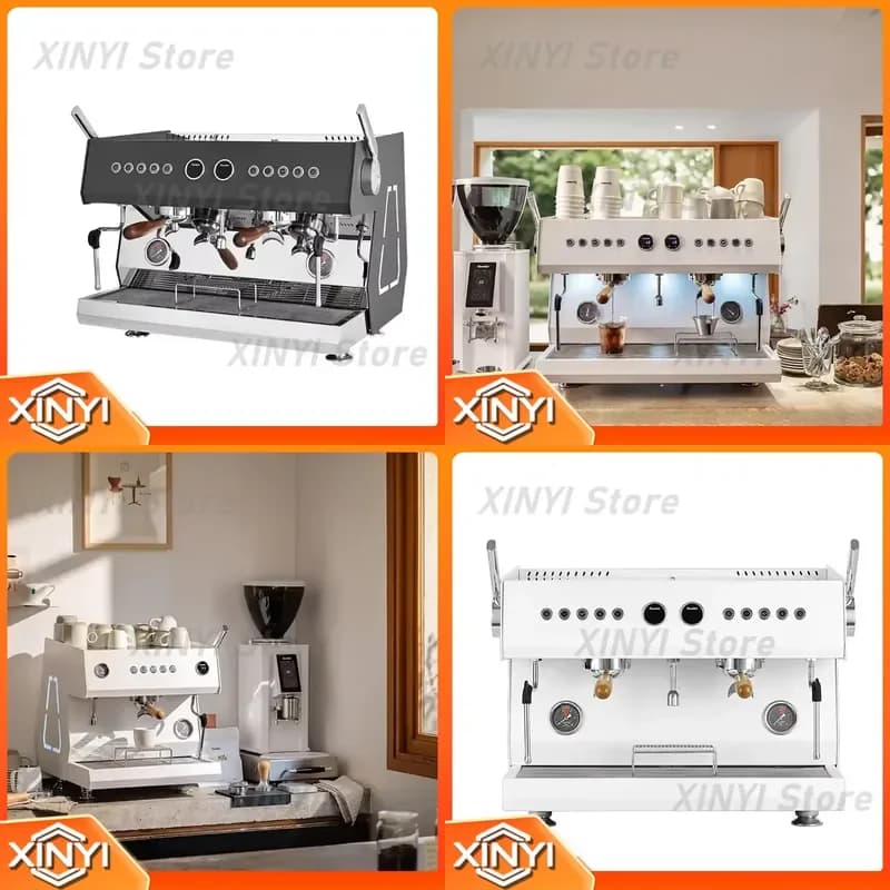 for CRM3211A Italian Coffee Machine Double Head 3 in 1 Espresso Maker Commercial Household Semi Automatic