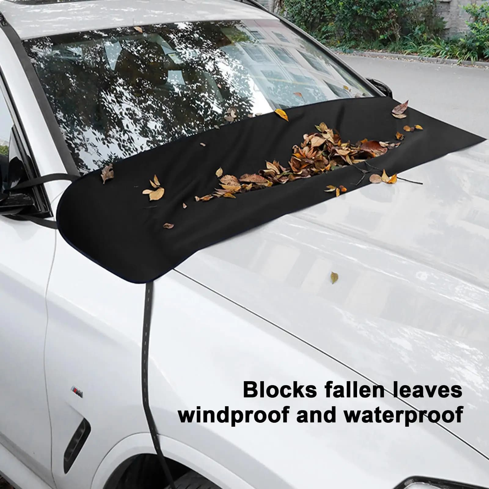 Car windshield dust cover Leaf Protector Half Coverage Automotive Sunshade Front Window Snow Cover for Sedans Minivans Vehicles
