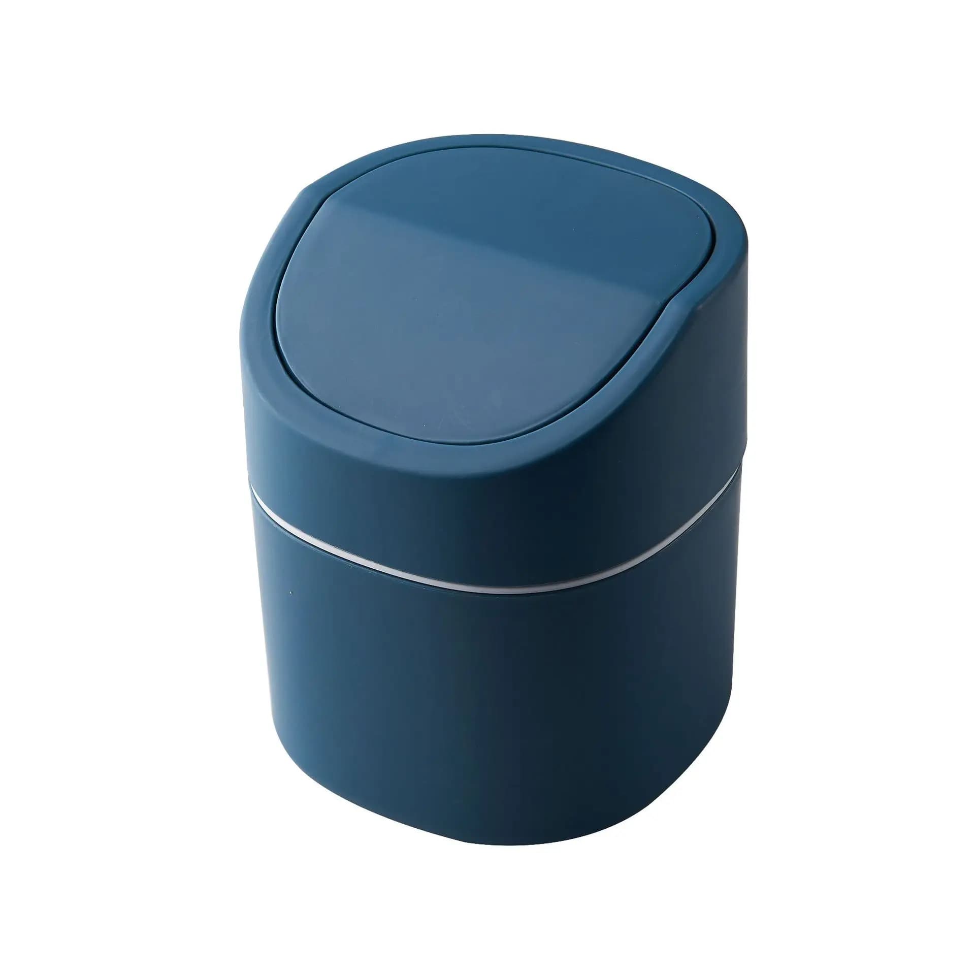 Mini pattumiera da tavolo nordica con coperchio per cestino portaoggetti per cestino di carta per rifiuti da cucina domestica