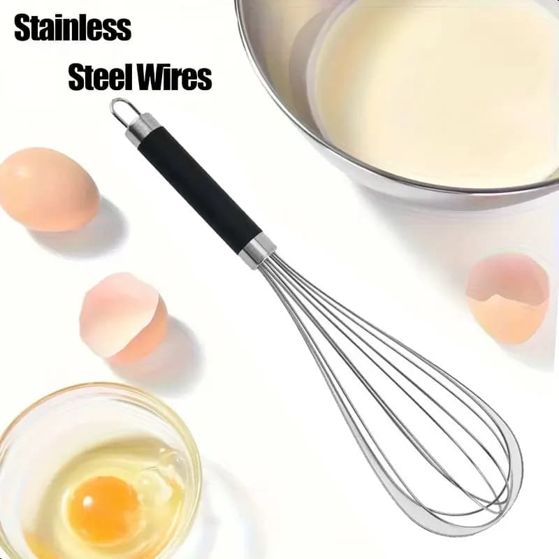 9 Inch Stainless Steel Egg Blend - Light Manual Blender for Baking and Cooking Handy Kitchen Tool Easy to Clean