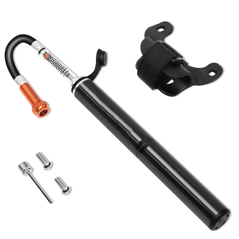 A79E-High Pressure 160PSI Portable Mini Bicycle Hand Pump Bike Air Inflator Fit With Mount Bracket For Presta& Schrader Valves