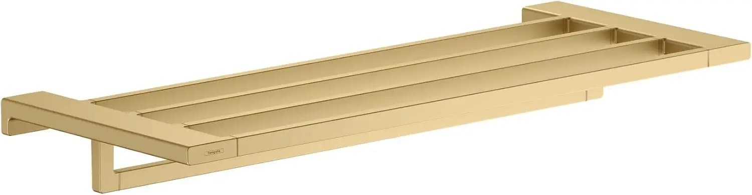 Portasciugamani moderno AddStoris con barra portasciugamani in finitura oro spazzolato, 41751250
