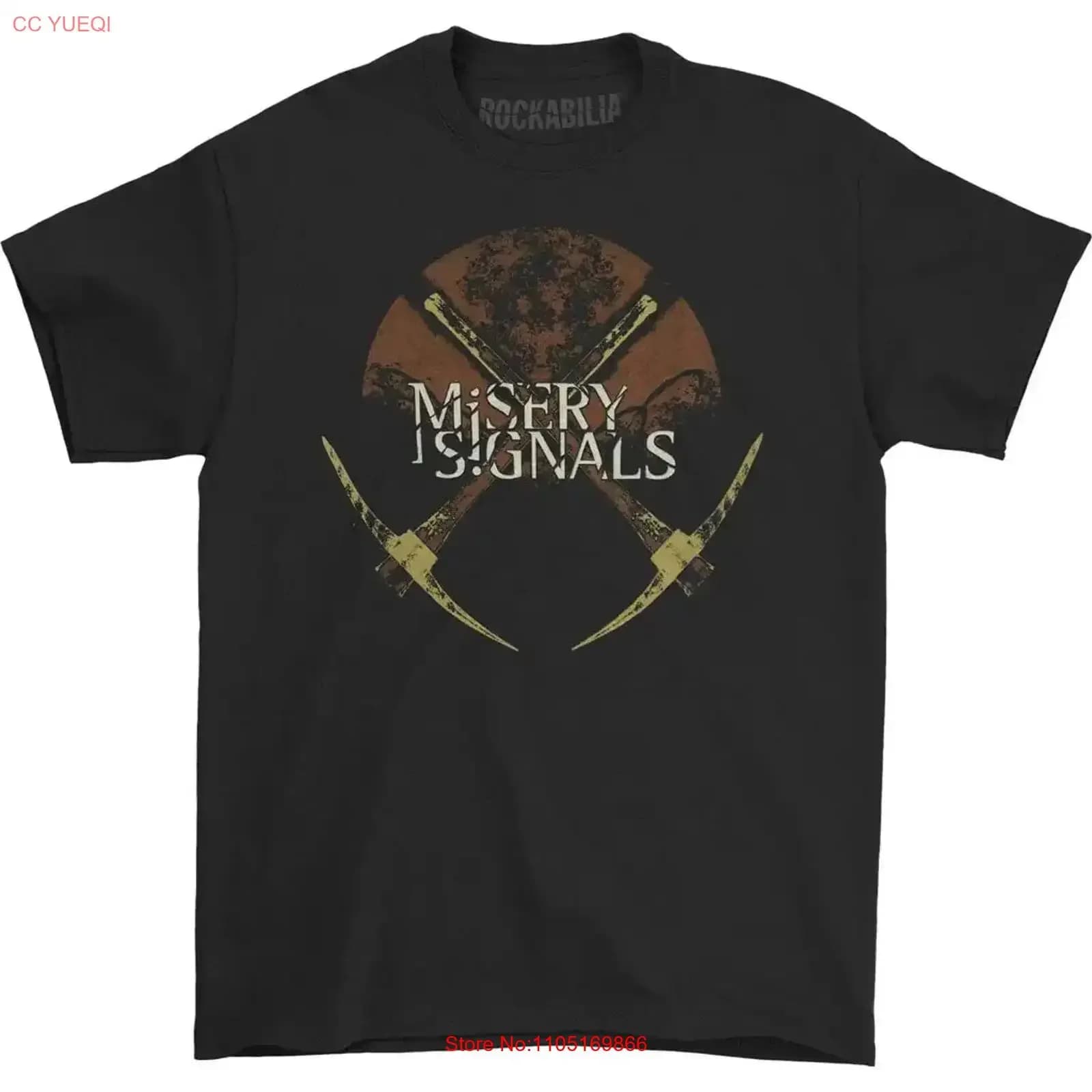 misery signals T Shirt vintage Washed Versatile designer clothes Soft homme graphic Stylish fashion Stretched