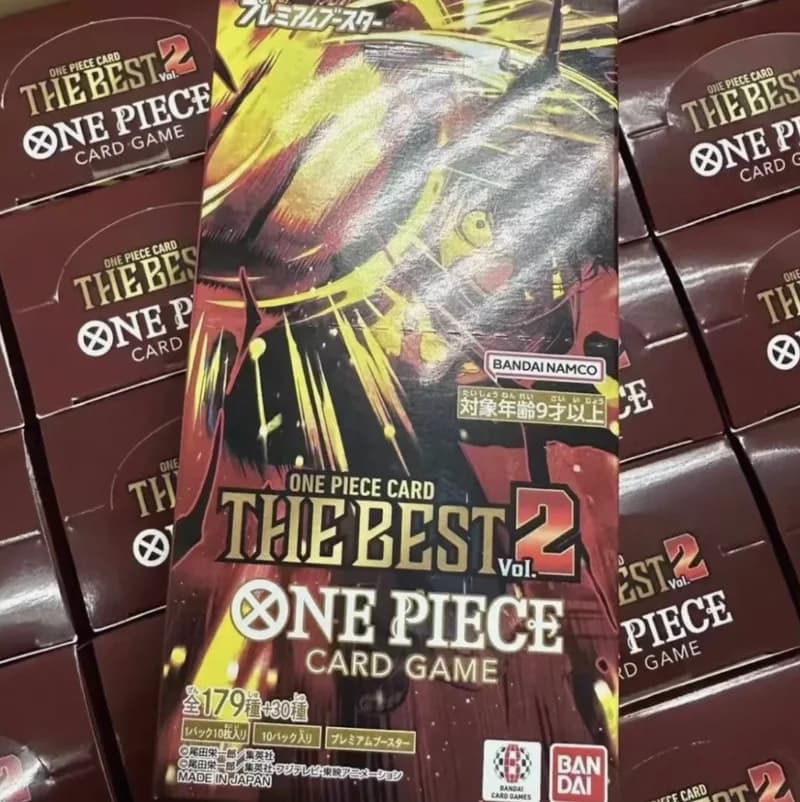 In Stock One Piece Collectible Player Tcg Prb 02 Premium Best Vol.2 Namco Japanese Premium Booster Pack Trading Cards Blind Box