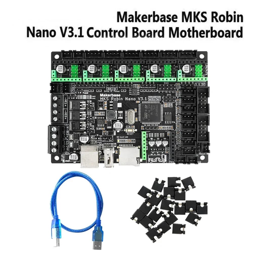 Scheda di controllo stampante 3D Makerbase MKS Robin Nano V3.1 Supporto scheda madre 32 bit Supporto Marlin2.0 Touch screen TFT da 3,5 pollici