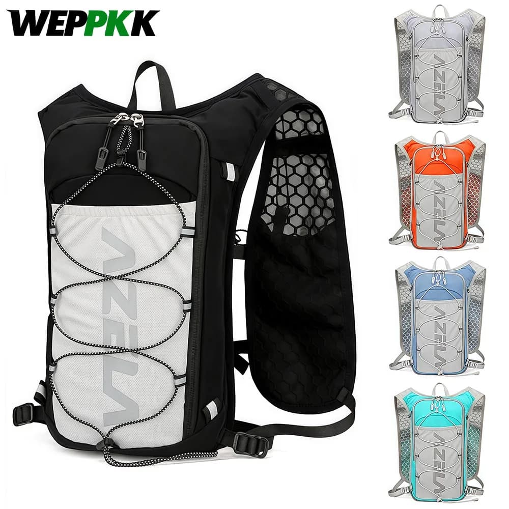 Men's Running vest, lightweight and adjustable water backpack for trail running, marathon, hiking, cycling, jogging