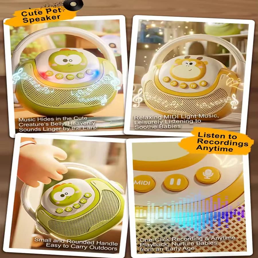 1 pz- Karaoke senza fili Giocattolo per bambini Registrabile Collegare il telefono Macchina per canto Musica in plastica Macchina per karaoke Intrattenimento