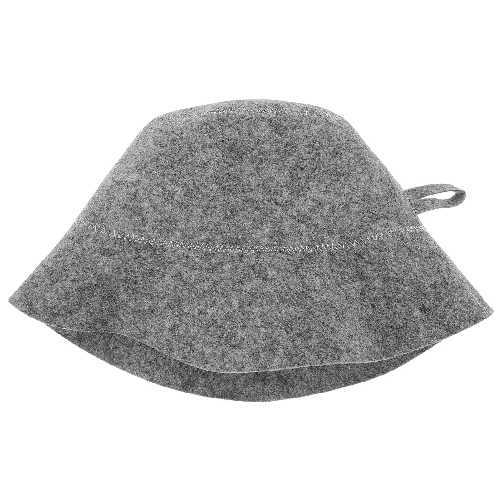 Cappello da Sauna in Feltro Grigio: Autentico Cappello Finlandese per Bagno Turco per Donne e Uomini - Protezione per Capelli Resistente al Calore - Asciugatura Rapida