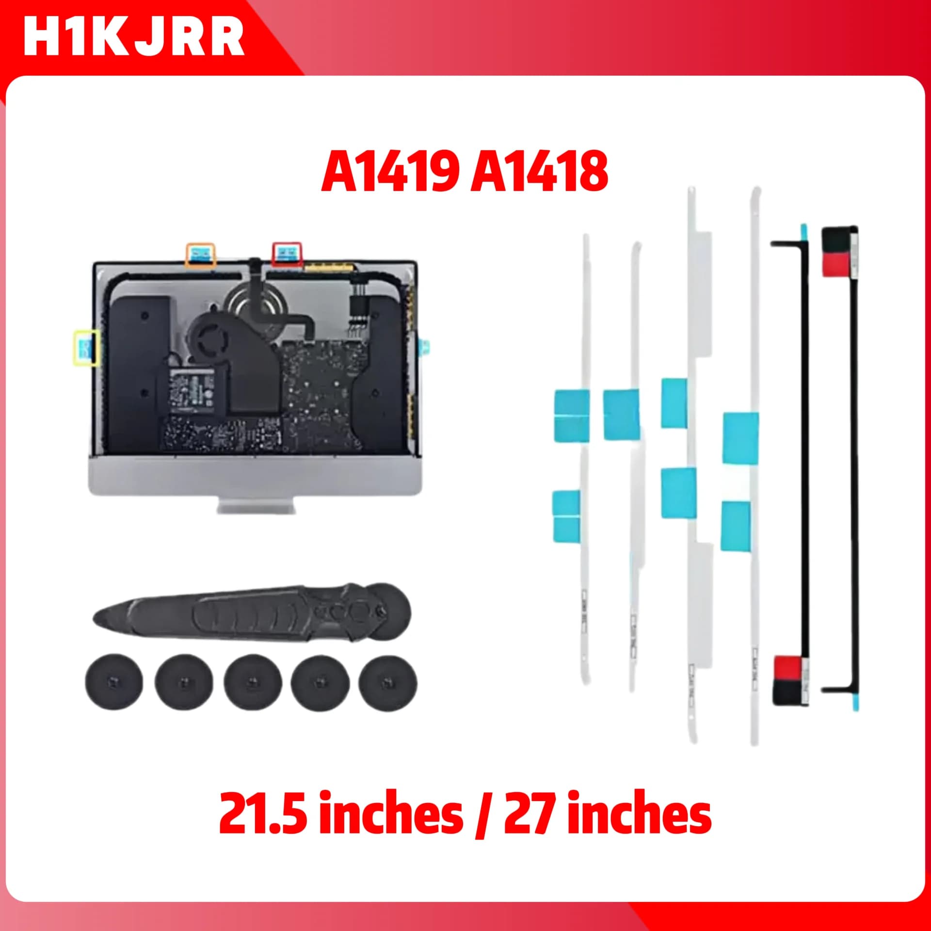 Nastro adesivo schermo originale per parti di riparazione laptop Apple iMac A1419 A1418 Nastro biadesivo da 21,5 pollici 27 pollici