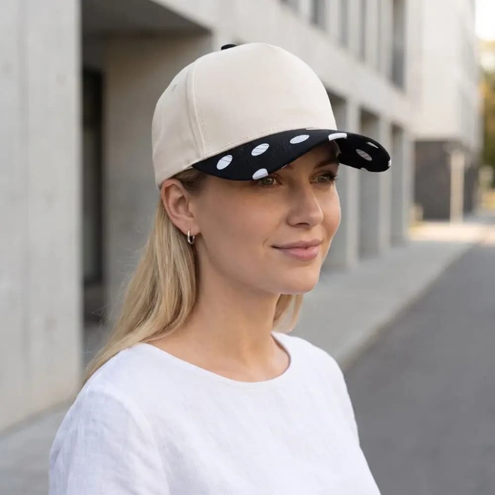 Apparel Accessories Creative Polka Dot Baseball Cap Hip Hop Cotton Striped Baseball Hat Fashion Adjustment Sunscreen Hat Summer