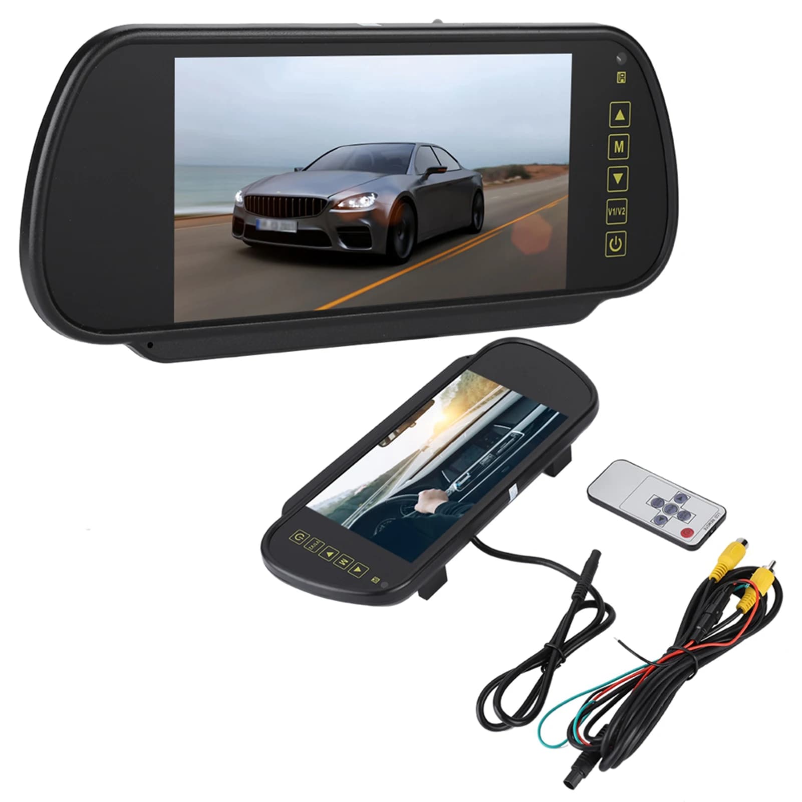 7 Inch LCD Display Mirror Monitor for Back Camera Backup Camera Monitor for Retrovision 7 Inch Backup Monitor