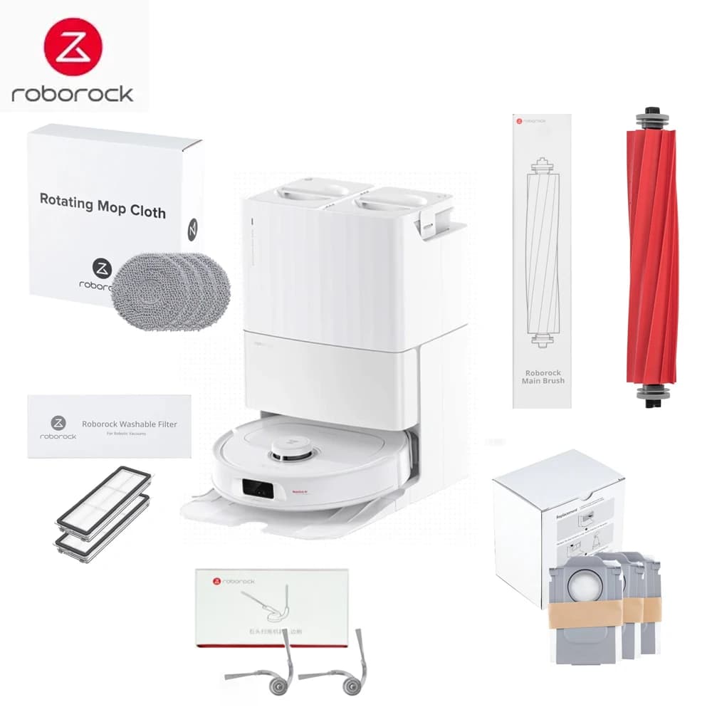 Original Roborock Qrevo L/QR 798/QV 35A/QR 598 Accessories Main/Side Brush Filter Mop Dust Bag for QV 35s Cleaner Spare Part