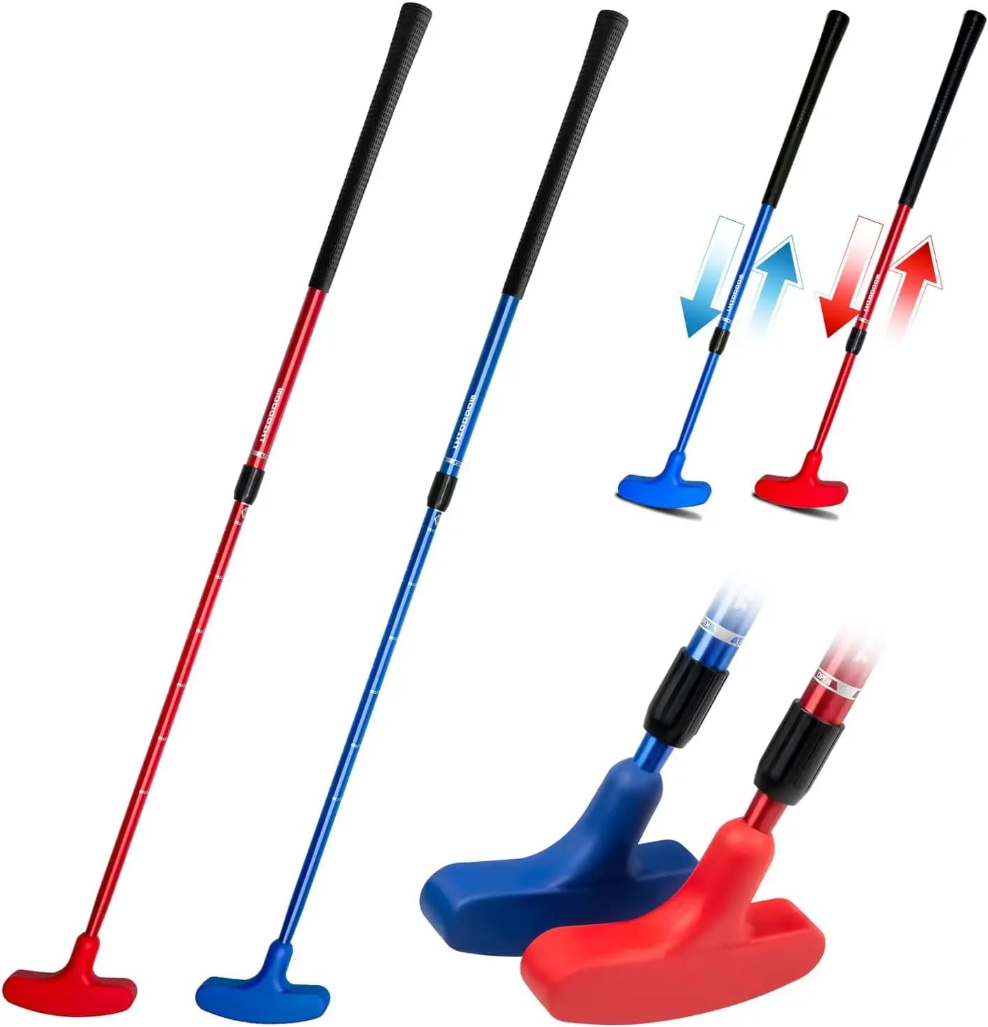 MO EYES TG01 Putter da golf per uomo e donna Putter bidirezionale Mini putter da golf per golfisti destrimani o mancini Lunghezza regolabile Golf Putt