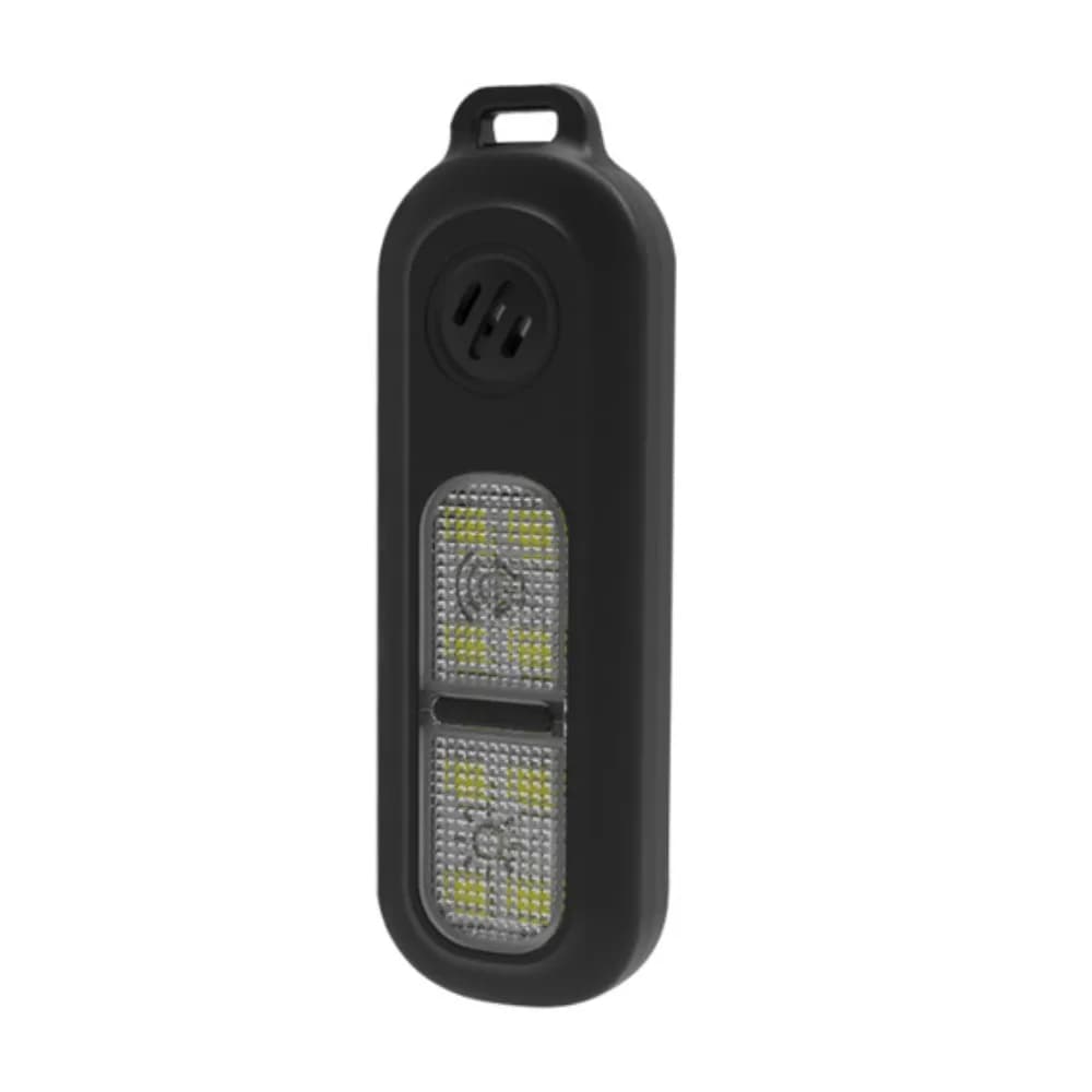 Luce di Sicurezza LED 130dB per Corsa Notturna con Portachiavi, Allarme Personale Sonoro Mini con Clip Posteriore