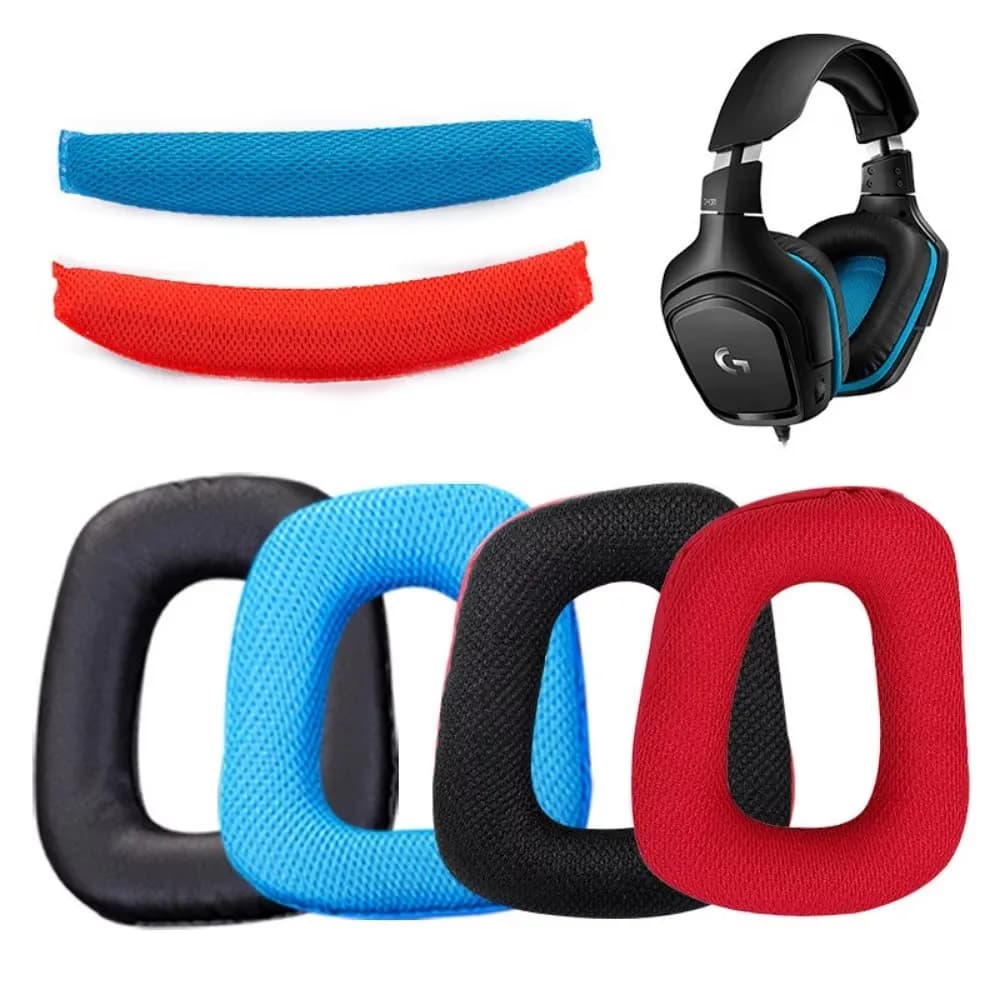 Replacement Ear Pads Cushion muff cap beam for logitech G331 G332 G432 G431 G430 G230 G231 G930 Headset headphone bridge girder