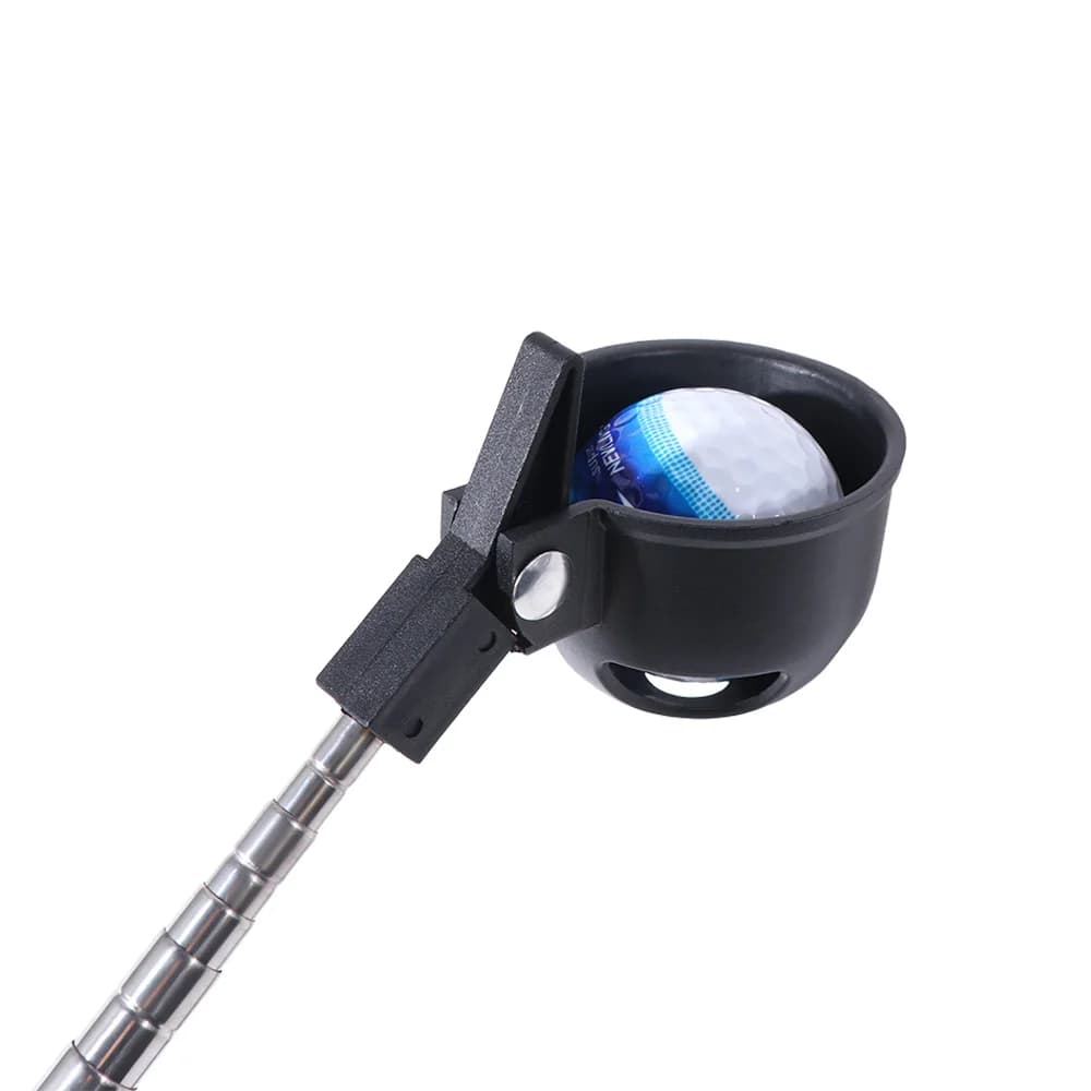 Adjustable Telescopic Golf Ball Retriever Non-Slip Handle Locking Golf Ball Picker Easy Grab Ball Stainless