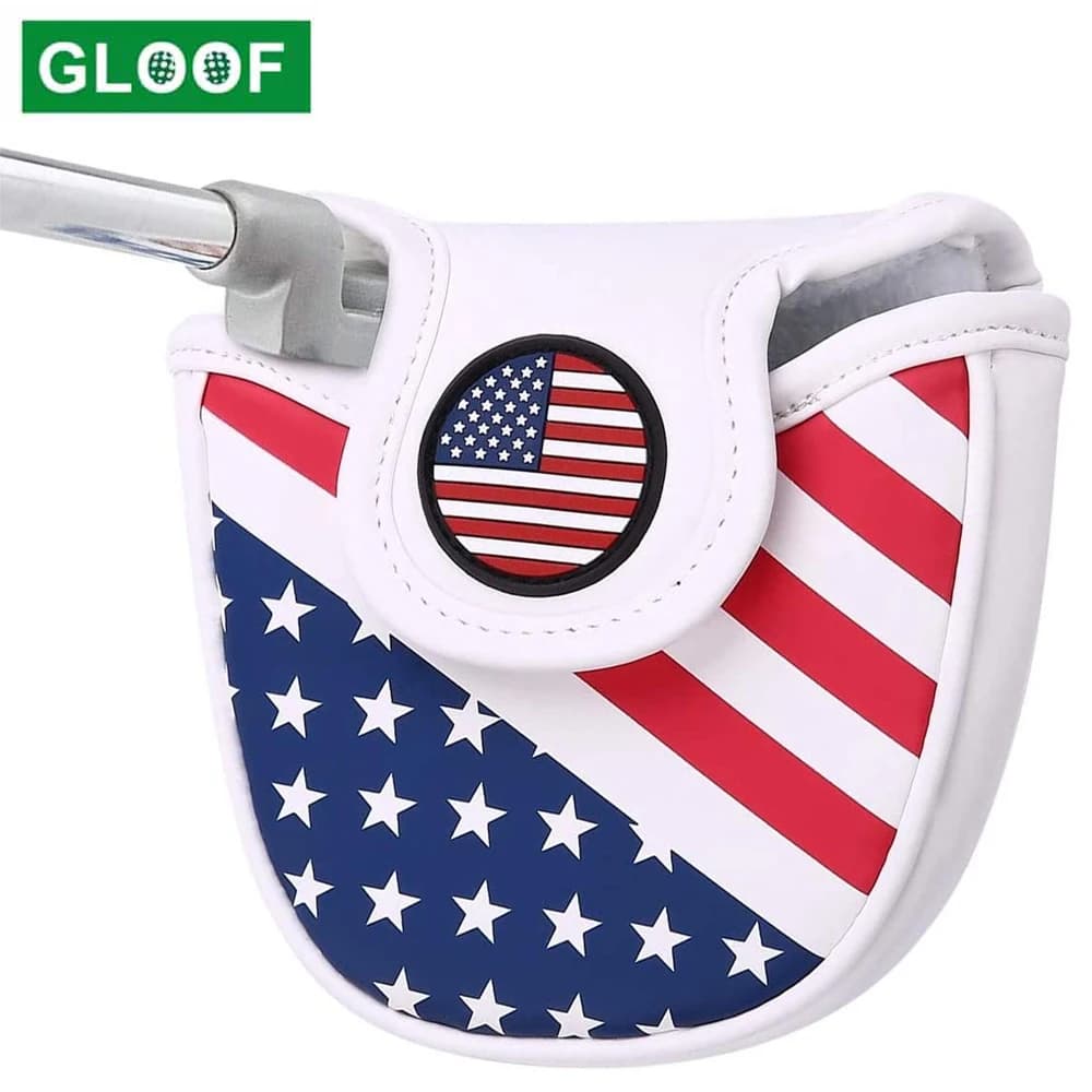 Copriputter per mazzuolo USA Copricapo Copri testa da golf magnetico Copricapo Attrezzatura protettiva per club Adatta a tutti i putter Durevole
