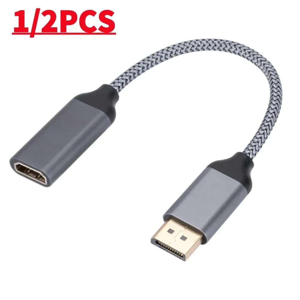 DP compatible cable adapter to HDMI 4K 60HZ male display port to female DP compatible adapter to HDMI for HP/DELL laptop PC