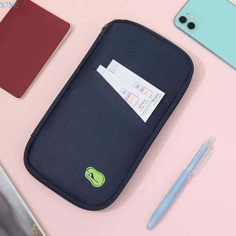 Porta carte per passaporto X7XC, da viaggio leggero per passaporti, carte d'imbarco