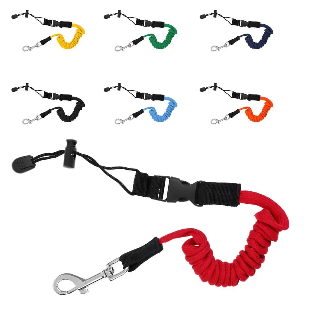 Cavo per canna da pesca Guinzaglio elastico per pagaia per kayak Materiale TPU Corda elastica Cordino sicuro per accessorio canoa