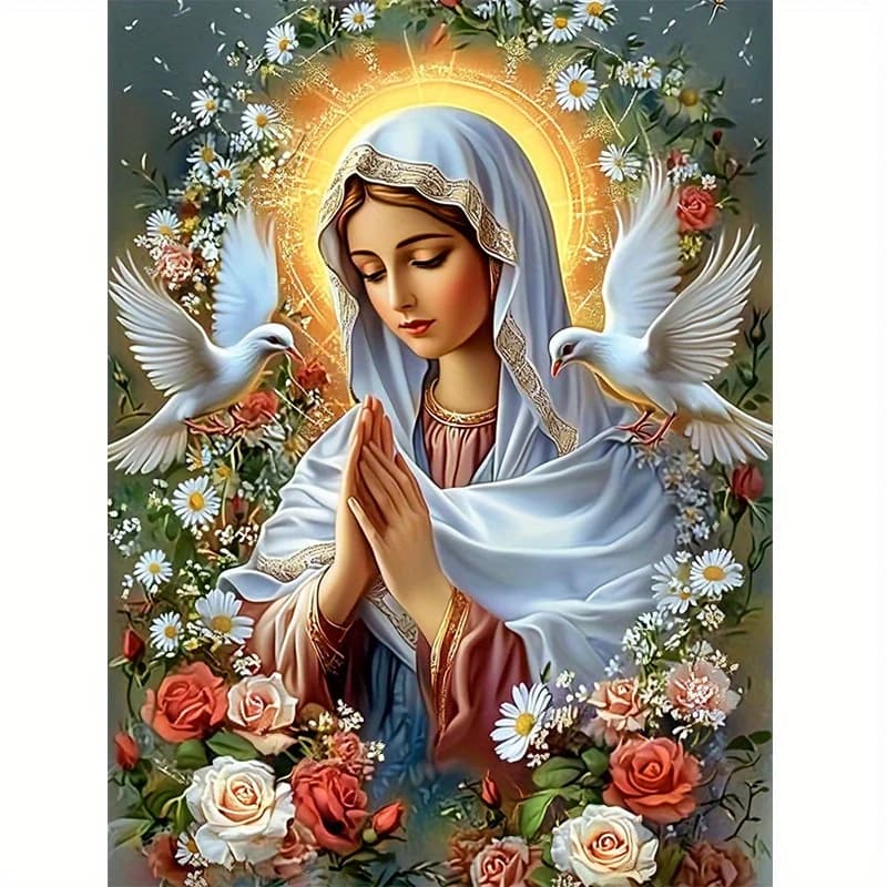Diamond Painting Devotional Religious Portrait Mosaic Handmade Artwork Full Round/Square Diamonds Gift Home Decor