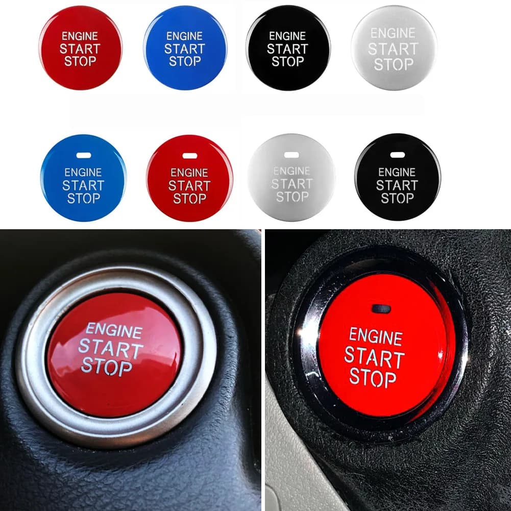 Car Start Stop Engine Switch Button Trim Fit for Toyota Highlander Sienna Verso Land Cruiser Prado 120 Fortuner Aygo Chr Gt86