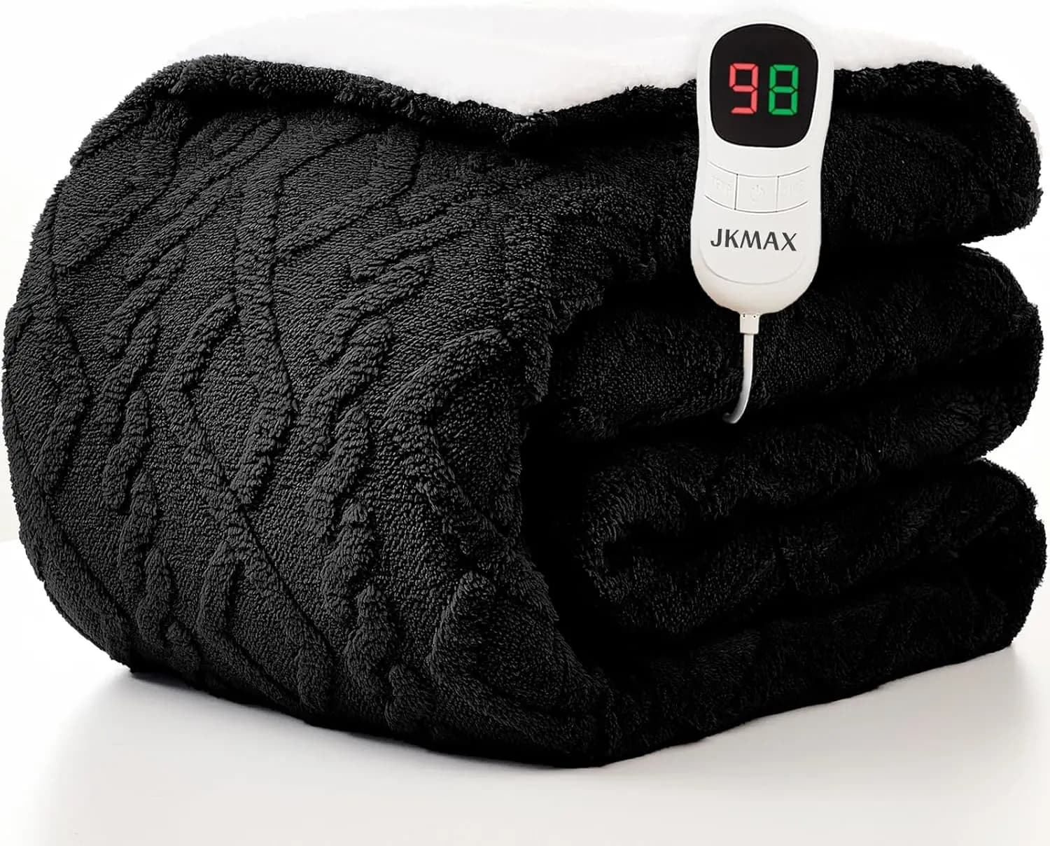 Coperta Elettrica Riscaldata Singola con 10 Livelli di Calore, 5 Timer e Protezione dal Surriscaldamento, Certificata ETL per il Calore Invernale