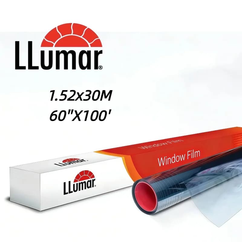 Pellicola Oscurante per Finestre LLumar Premium, Nano Ceramica UV99% IRR99%, Isolamento Termico Elevato, PET Trasparente, Anti-riflesso, Senza Bolle, Facile da Installare